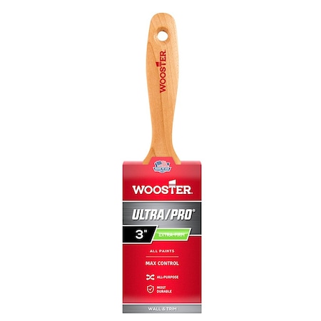Wooster 3" Flat Sash Extra Firm, Nylon Bristle, Paint Brush 4157